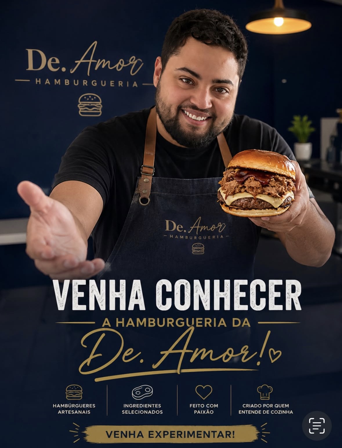 Venha conhecer a hamburgueria De. Amor — hambúrgueres artesanais