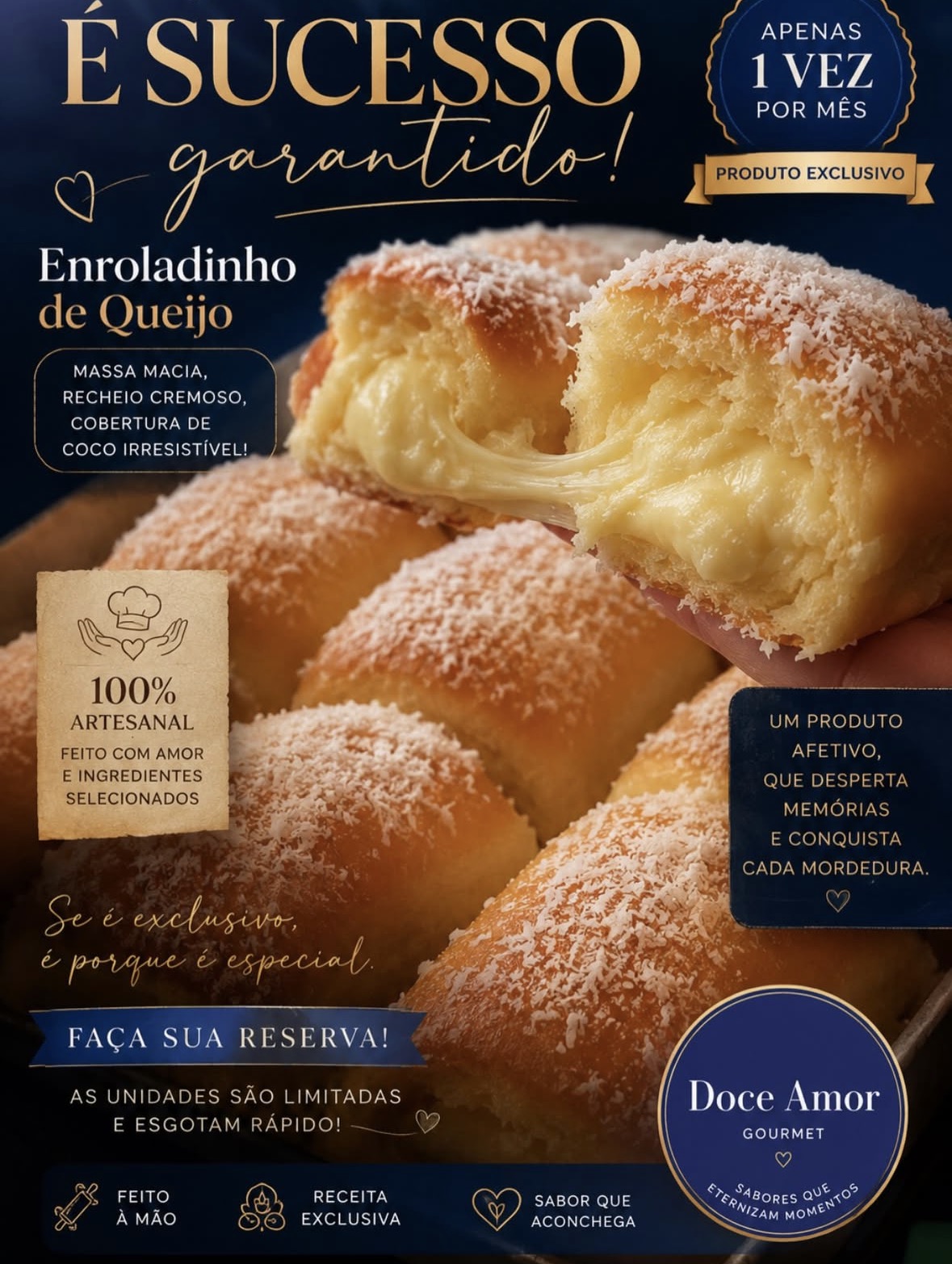 Enroladinho de Queijo